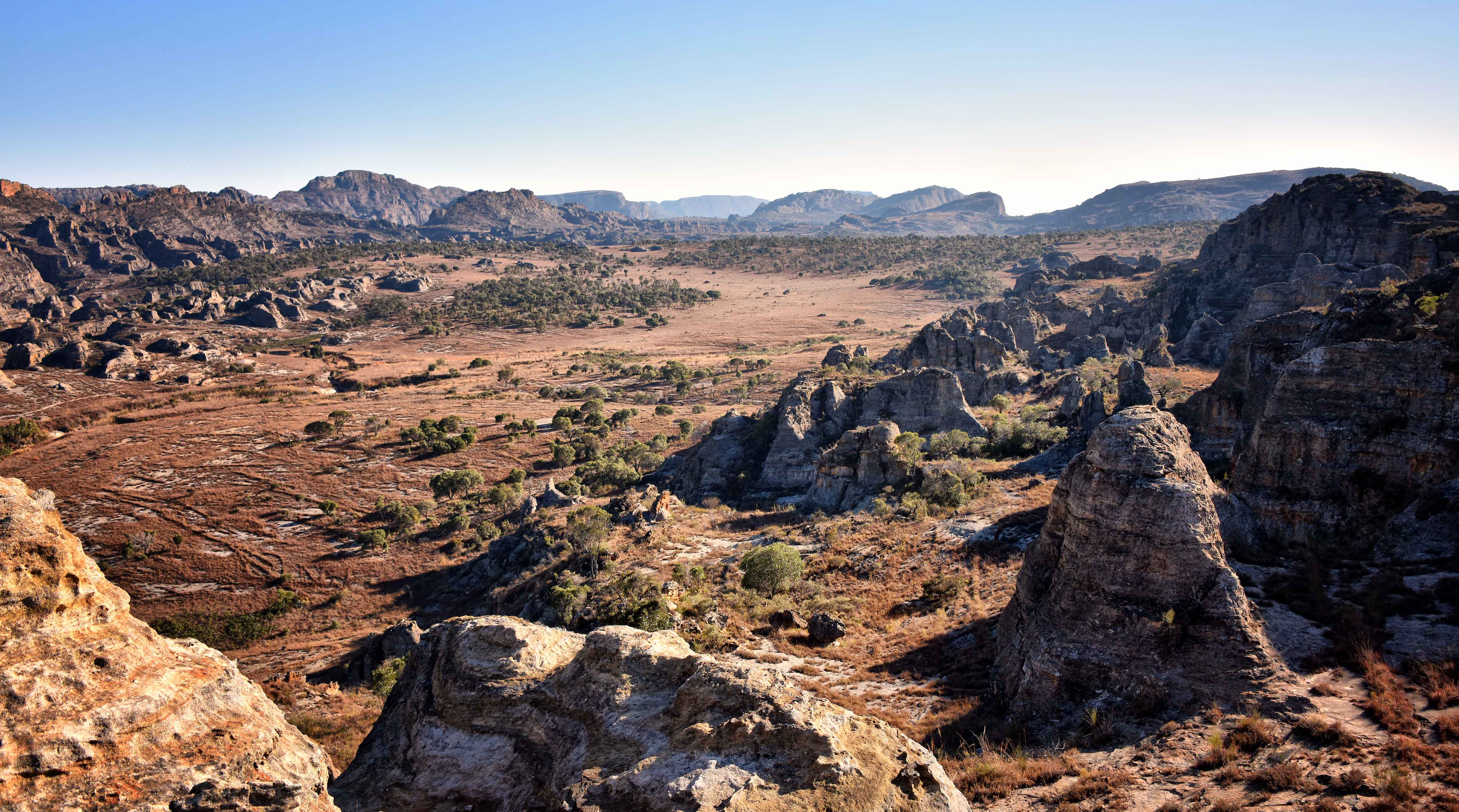 Isalo landscape in southern Madagascar