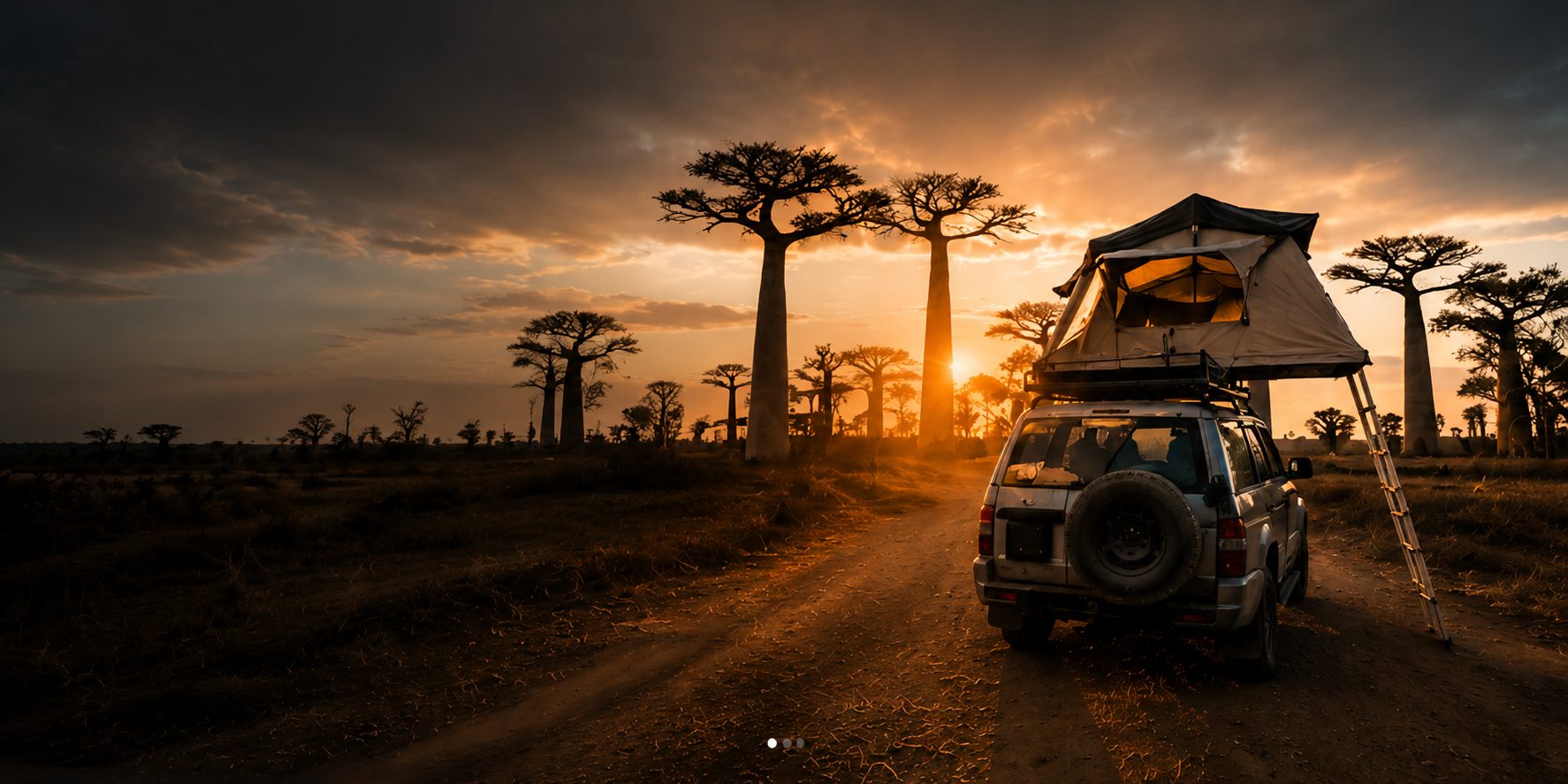 Rooftop camping under Madagascar stars
